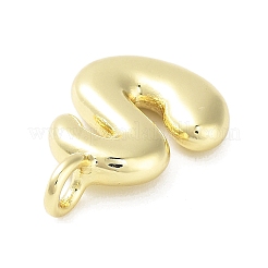 Подвески из латуни с покрытием стойки с буквами-шариками&nbsp;KK-C050-01G-S