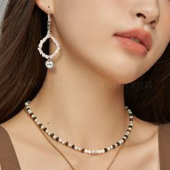 4 нить бусин из натуральных пресноводных ракушек&nbsp;SHEL-NB0001-52