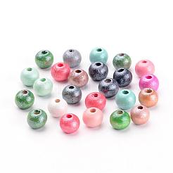 Круглые бусы из натурального дерева&nbsp;X-WOOD-Q017-8mm-M-LF