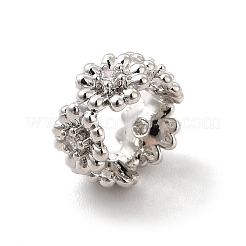 Стойка покрытие латунь кубический цирконий дистанционные бусины KK-G458-11C-P