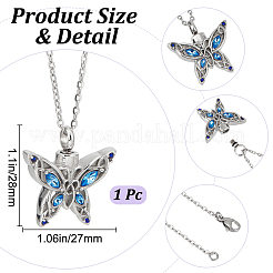 Ожерелье из урны с прахом из нержавеющей стали&nbsp;NJEW-CN0001-05A