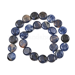 Природный содалит бисер нитей&nbsp;G-L648-B07-15mm