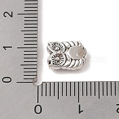 Сплавочные овальные бусины тибетского стиля &nbsp;TIBE-Q090-38AS