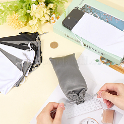 18 шт. 3-х цветный прямоугольный футляр для очков из микрофибры ABAG-CN0001-17