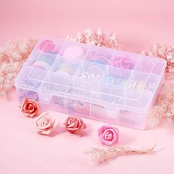 Прямоугольник пластиковые контейнеры для хранения бисера&nbsp;CON-PH0002-05