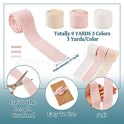 9 ярд 3 цвета поликоттоновой плиссированной ленты&nbsp;OCOR-TA0002-07B