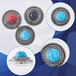 21 комплект декоративных заклепок из сплава 3 цветов&nbsp;FIND-GF0005-34