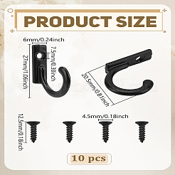 Настенные вешалки для одежды из цинкового сплава&nbsp;AJEW-WH0348-682