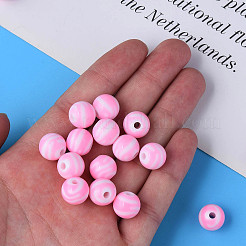 Непрозрачные полосатые акриловые бусины&nbsp;LS-MACR-S373-27A-05