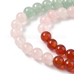 Нити бусин из натурального желтого нефрита чакры G-NH0002-E03-6mm