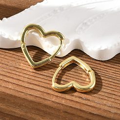 Латунные английском замке Серьги-кольца&nbsp;LS-EJEW-F245-05G