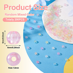 200 шт. Прозрачные акриловые бусины&nbsp;OACR-TA0003-88