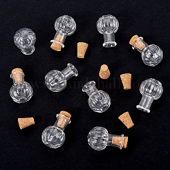 10 шт. прозрачные стеклянные бутылки желаний&nbsp;AJEW-TA0002-85B