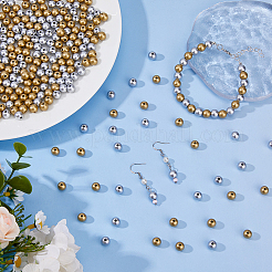 400 шт. 2-х цветные матовые акриловые бусины&nbsp;OACR-DC0001-41