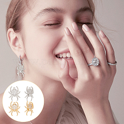 8 шт. подвески из латуни и кубического циркония двух цветов&nbsp;KK-AR0003-42