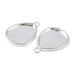 Слезинка сплава подвеска кабошон настройки&nbsp;PALLOY-N0088-01S-NF