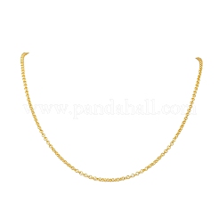 Ожерелья из цепочек Rolo из нержавеющей стали 304 толщиной 3 мм&nbsp;NJEW-JN05622-02