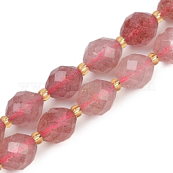 Природного кварца клубники нитей бисера G-N342-149B