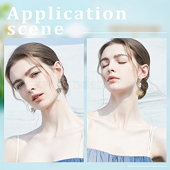 8 пара 2-х цветных латунных крючков для серег&nbsp;KK-BBC0008-12