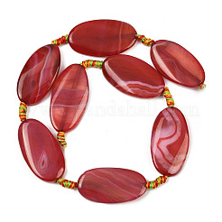 Натуральные полосатые агатовые бусы&nbsp;G-F825-H01-01