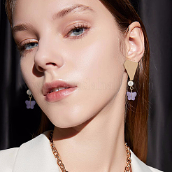 16 шт. многоугольная латунная фурнитура для сережек-гвоздиков&nbsp;KK-FH0006-79