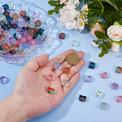 120шт 2 вида стеклянных бусин&nbsp;GLAA-DC0001-57