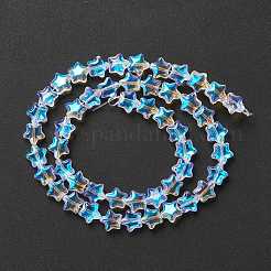 Прозрачный стеклянный бисер нить&nbsp;X1-GLAA-F112-02I