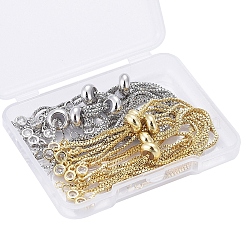 Покрытие стойки экологически чистое изготовление браслетов из латуни-цепочки&nbsp;KK-CJ0001-27