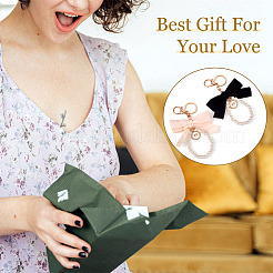 2шт 2 цвета золотой сплав и полиэстер и пластиковый брелок&nbsp;KEYC-TA0001-35C