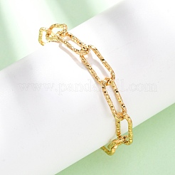 Браслеты-цепочки из нержавеющей стали 304 для женщин и мужчин&nbsp;LS-BJEW-A048-01G