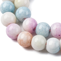 Нити из окрашенных стеклянных бусин с эффектом омбре&nbsp;GLAA-T031-01O-06