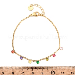 Браслеты с подвесками из нержавеющей стали 304&nbsp;LS-BJEW-A047-02G