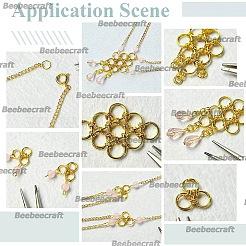 160 шт. 8 стиля латунных разъемных колец&nbsp;KK-BBC0023-10