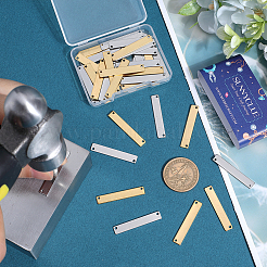 40 шт. 2-цветное ионное покрытие (IP) 304 нержавеющая сталь соединительные подвески&nbsp;STAS-SC0009-01