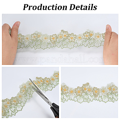 8 цвет полиэстеровая кружевная лента с цветочным узором&nbsp;OCOR-GF0005-37