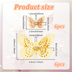 12 шт. 2 стиля латунных звеньев/соединителей&nbsp;KK-NB0004-04LG