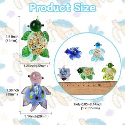 5 шт. 5-цветные подвески и дисплеи ручной работы в стиле лэмпворк&nbsp;LAMP-CJ0002-26