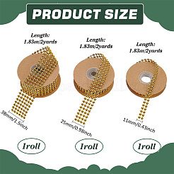 3 рулон 3 видов пластиковых страз для отделки&nbsp;DIY-FG0007-04A