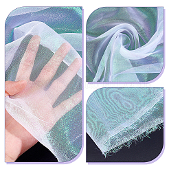 Полиэстеровая органза лазерная ткань&nbsp;AJEW-WH0314-933