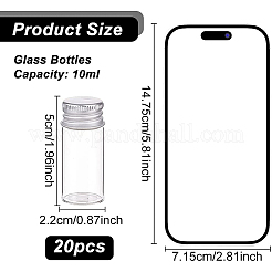 Стеклянные бутылки&nbsp;AJEW-BC0005-37-10ml