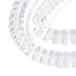 Прозрачные стеклянные бусины&nbsp;GLAA-N028-4x8mm-01