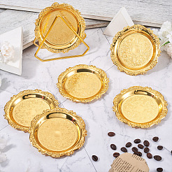 6шт железный поднос&nbsp;AJEW-MB0001-17