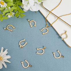 Подвески из кубического циркония с покрытием из латуни&nbsp;KK-BBC0019-78