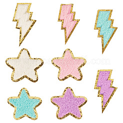 8 шт. 8-цветные полиэстеровые самоклеящиеся нитки для вышивки&nbsp;PATC-TA0001-35