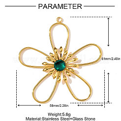 Большие подвески из нержавеющей стали 304&nbsp;STAS-OY002-83G