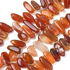 Натуральный красный агат бисер нитей&nbsp;G-C270-E02-01