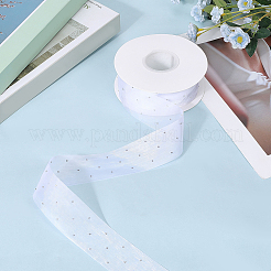 Лента из искусственного шелка со стразами&nbsp;OCOR-WH20050-012A-01