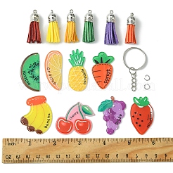 Наборы для изготовления акриловых брелоков с фруктами своими руками&nbsp;DIY-FS0006-80