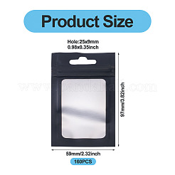 160 шт. пластиковый пакет с застежкой-молнией «инь-ян» с видимым окошком&nbsp;ABAG-TA0001-94A