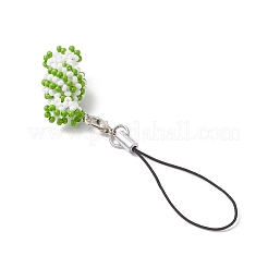 Подвеска-конфета из стеклянных бусин 3D&nbsp;HJEW-MZ00386